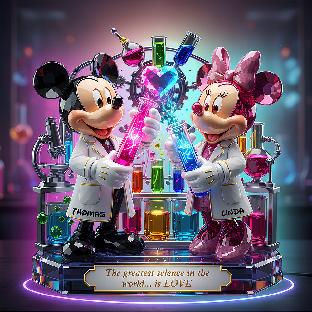 Great Scientist Couple Light Box - Personalized Gift For Couples 01PADT061225-Homacus