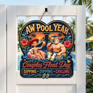 Couples Float Day Metal Sign - Personalized Gifts For Couples 05padh190626-Homacus