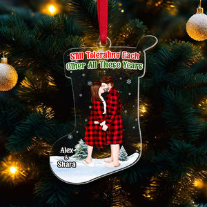 Personalized Christmas Gift For Couple Ornament 02OHMH231024PA-Homacus