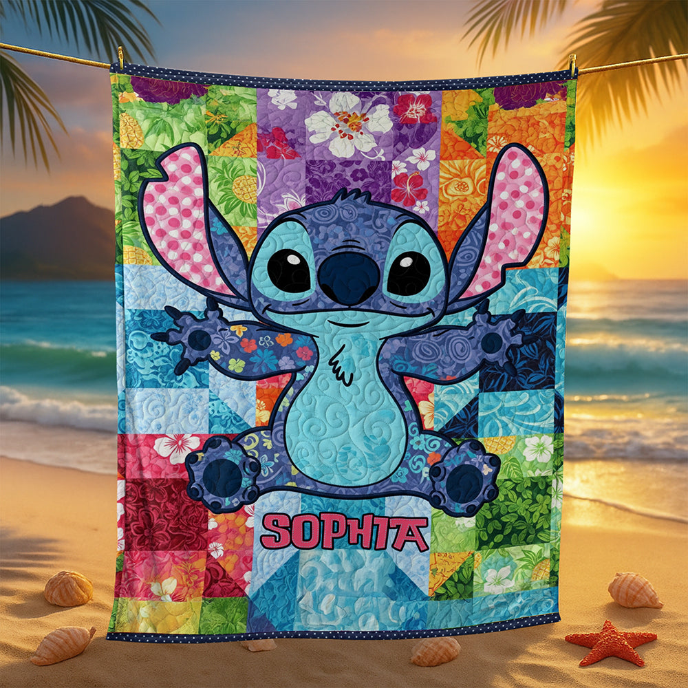Cute Tropical Alien Blanket - Personalized Gifts For Movie Lovers 06NAQN230625-Homacus