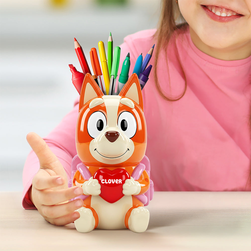 Back To School Wooden Pen Holder - Personalized Gifts For Kids 02naqn240725-Homacus