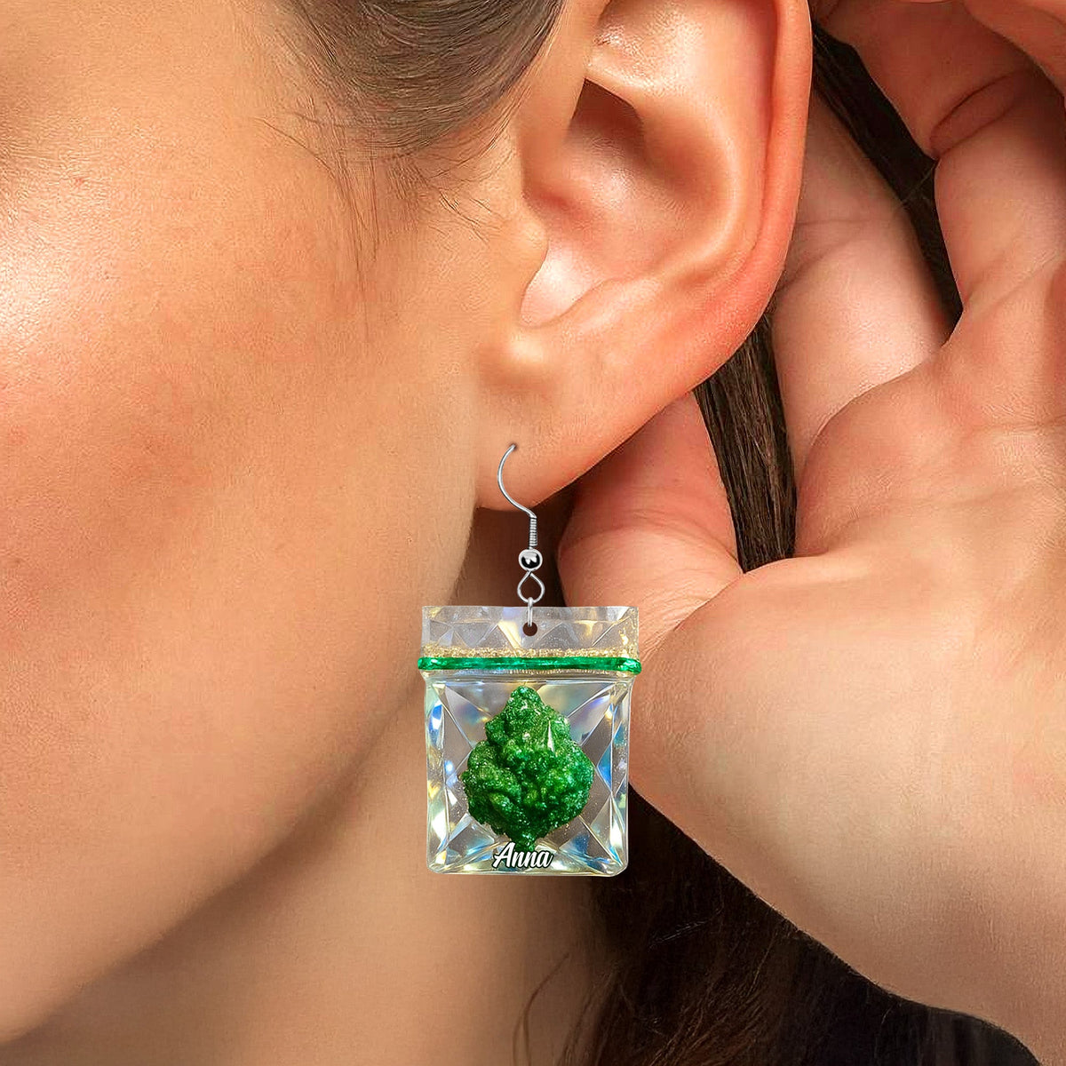 Smoking Lovers Funny Personalized Earrings 05totn130625-Homacus