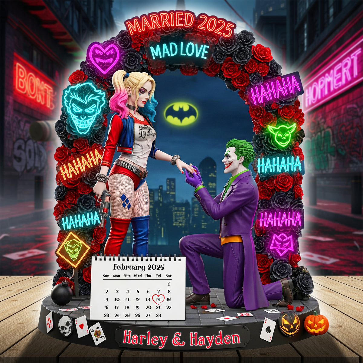 Dark Love Proposal Couple Acrylic Plaque - Personalized Gifts For Couple 07HYLU140825-Homacus