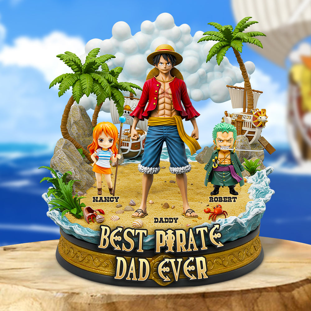 Best Pirate Dad Acrylic Plaque Personalized Gifts For Dad 06QHDT050525-Homacus