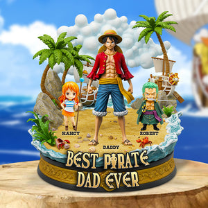 Best Pirate Dad Acrylic Plaque Personalized Gifts For Dad 06QHDT050525-Homacus
