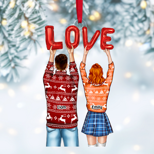 Personalized Gifts For Couple Christmas Ornament 02acpu131124-Homacus