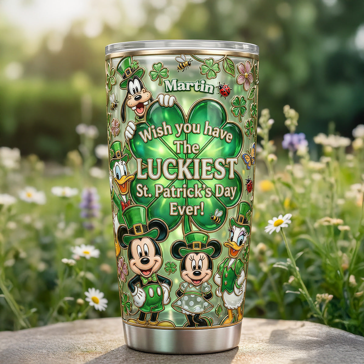 Lucky Clover Party Tumbler - Personalized Gifts For Friends 01pamg120226-Homacus