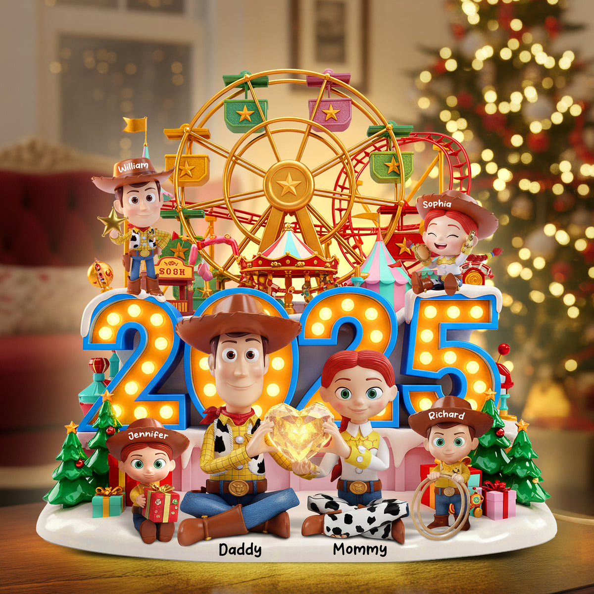 Funny Holiday Acrylic Light Box - Personalized Gifts For Family 02paqn131125-Homacus