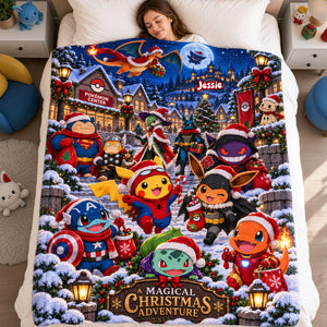 Magical Christmas Adventure Blanket - Personalized Gifts For Christmas 01ttta131026-Homacus