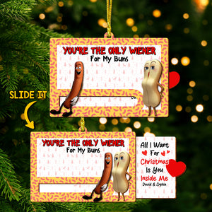 Personalized Gifts For Couple Christmas Wooden Slider Ornament 01ohtn221024-Homacus