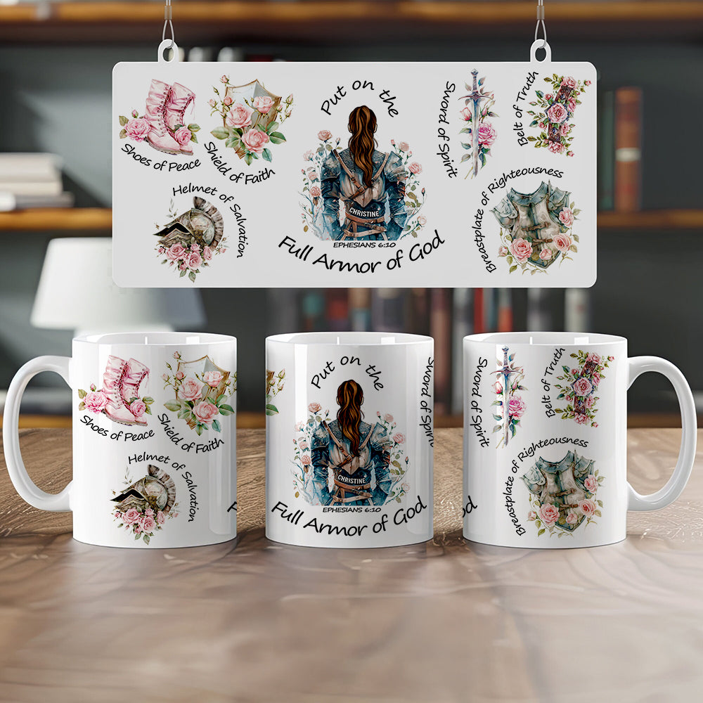 Kneeing Knight Mug Personalized Gifts for Faith Warriors 01HUDT090625-Homacus