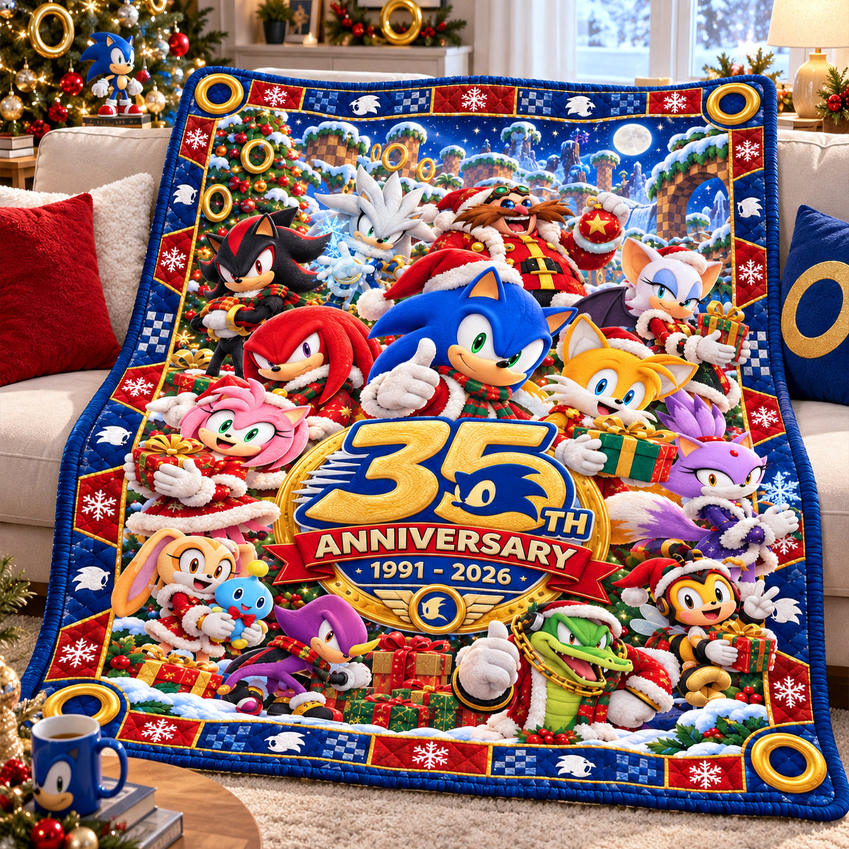 35th Anniversary Blanket - Personalized Gifts 01ttlu081026-Homacus