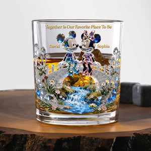 Forever Love Round Glass - Personalized Gifts For Couple 01OHQN230126-Homacus