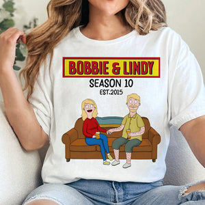 Burger Couple Shirt - Personalized Gifts For Anniversary-Homacus