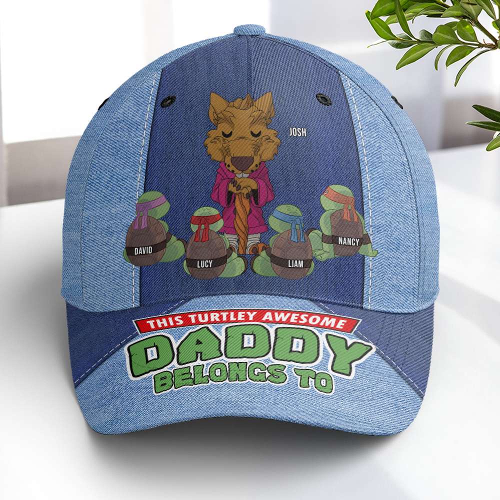 Turtle Dad Classic Cap - Personalized Gifts For Father 04KAPU230524-Homacus