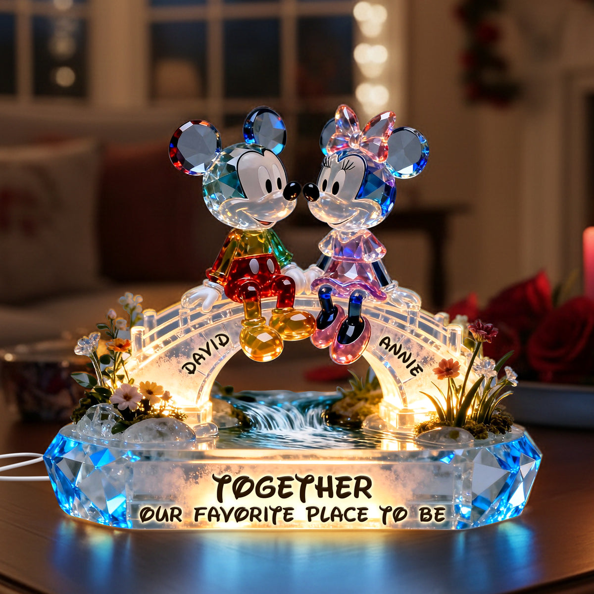 Romantic Couple Acrylic Light Box - Personalized Gifts For Couple 01ohlu111225-Homacus