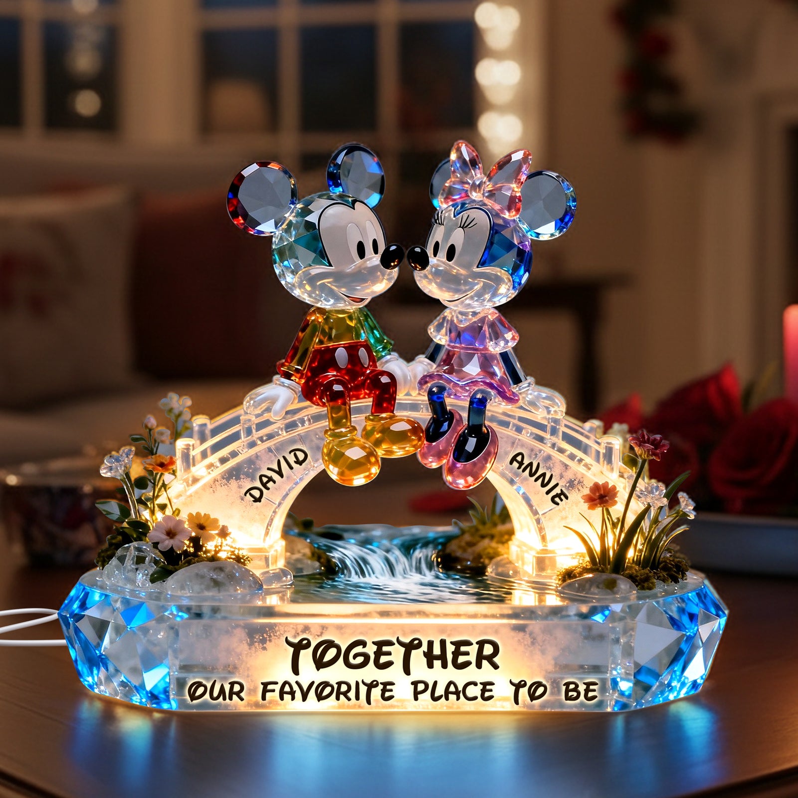 Romantic Couple Acrylic Light Box - Personalized Gifts For Couple 01ohlu111225-Homacus