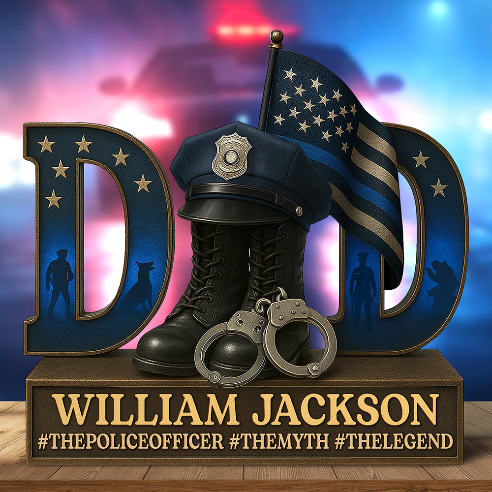 Hero Police Dad Acrylic Plaque - Personalized Gifts For Dad 04qhqn090525-Homacus