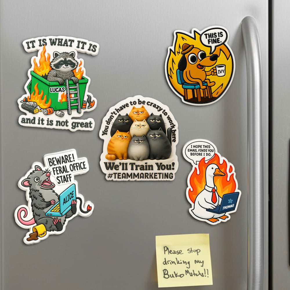 Personalized Gifts For Coworkers Acrylic Fridge Magnet 04hutn171125-Homacus