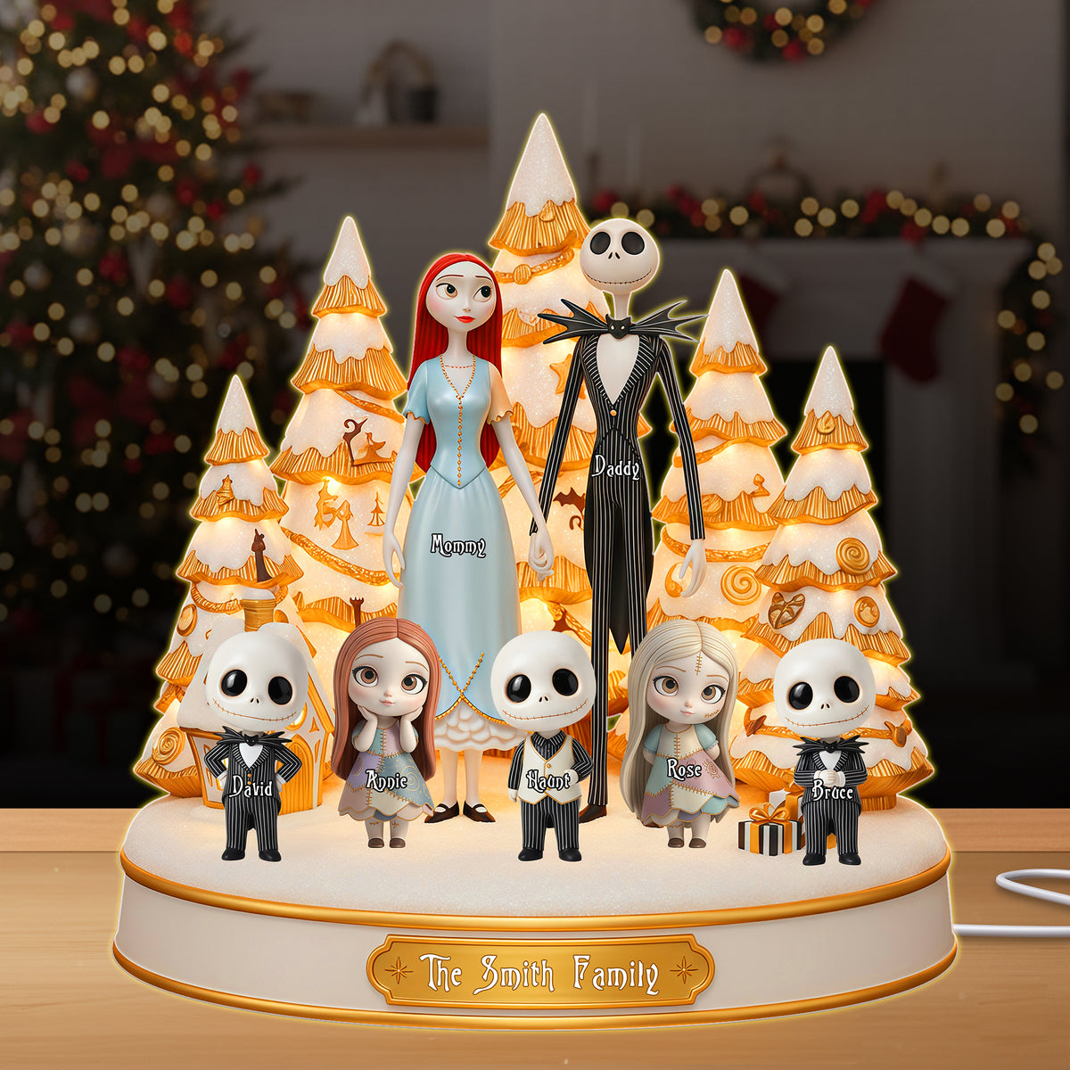 Family Light Box - Personalized Gifts For Family Custom Shape Acrylic Light Box 04OHLU301025-Homacus