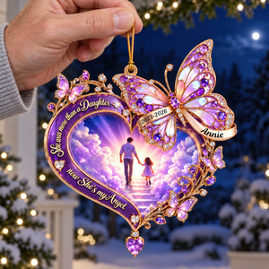 Walking Together In Heaven Acrylic Ornament - Personalized Memorial Gift 03QHQN101026-Homacus