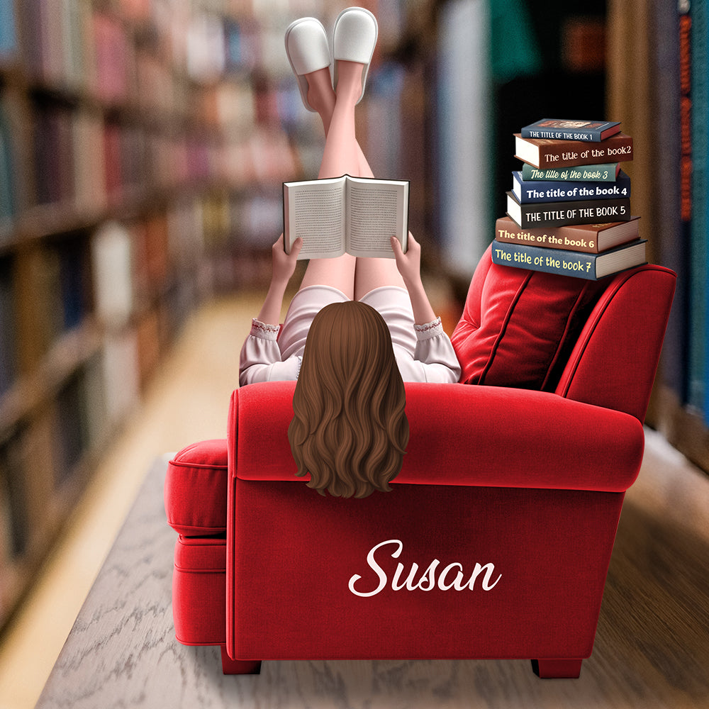 Chill Girl Book Lover Acrylic Plaque Personalized Gifts For Book Lovers 02OHDT300525-Homacus