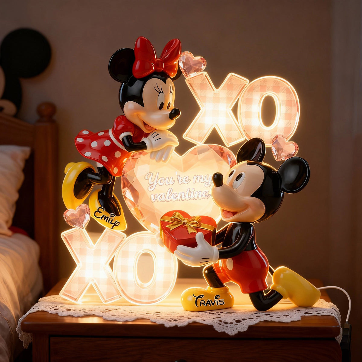 Romantic Couple Acrylic Light Box - Personalized Gifts For Couple 03pamg140126-Homacus