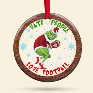 Personalized Christmas Gifts For Football Fans Ceramic Ornament 01OHQN281024-Homacus