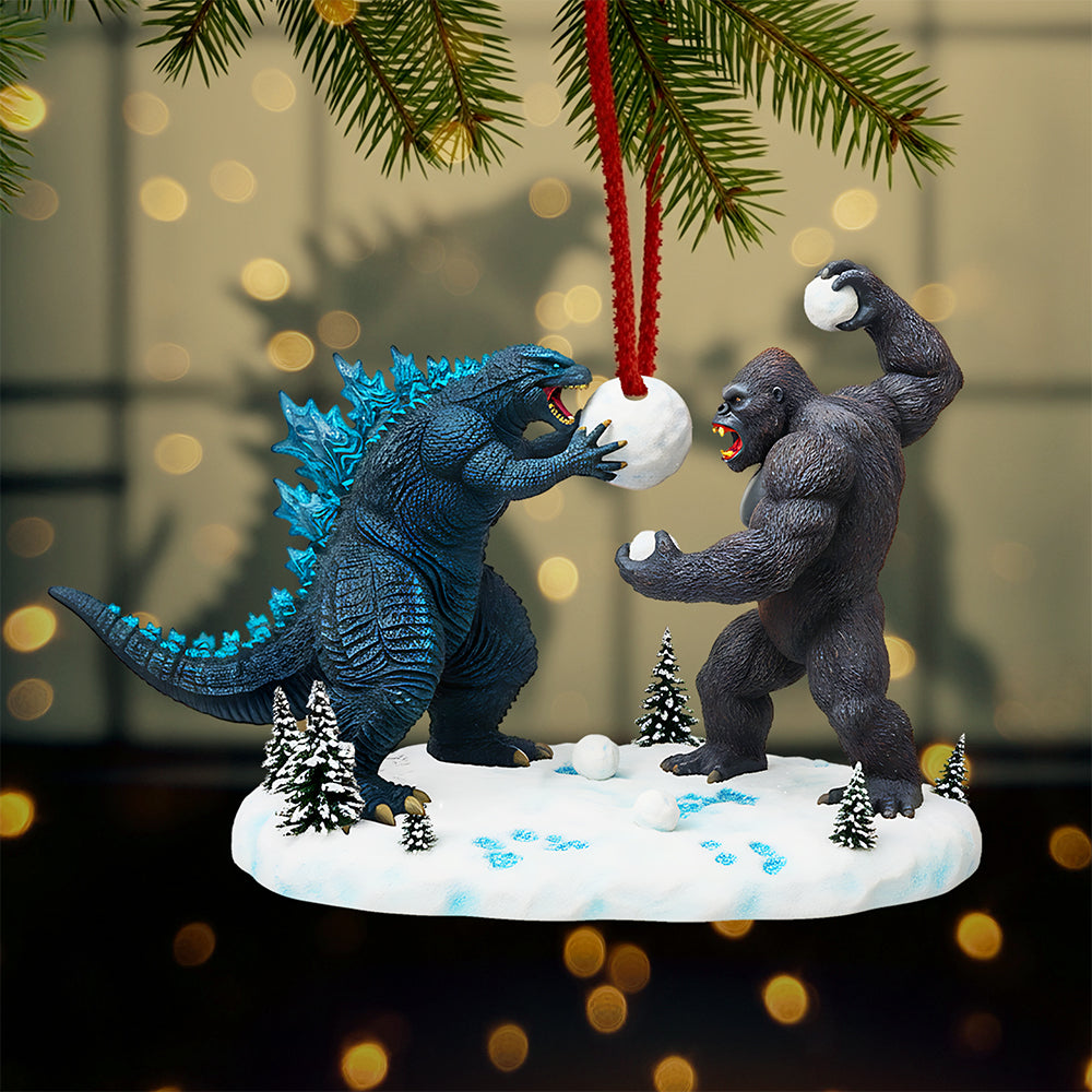 Fun Snowball Fight Christmas Ornament, Personalized Gifts For Fans 01qhta160925-Homacus