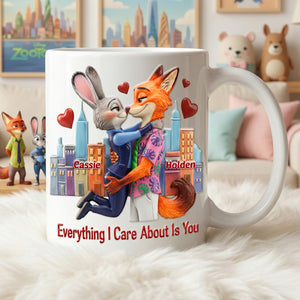 Couple Everything I Care About Coffee Mug - Personalized Gifts For Couple 04namg051225-Homacus