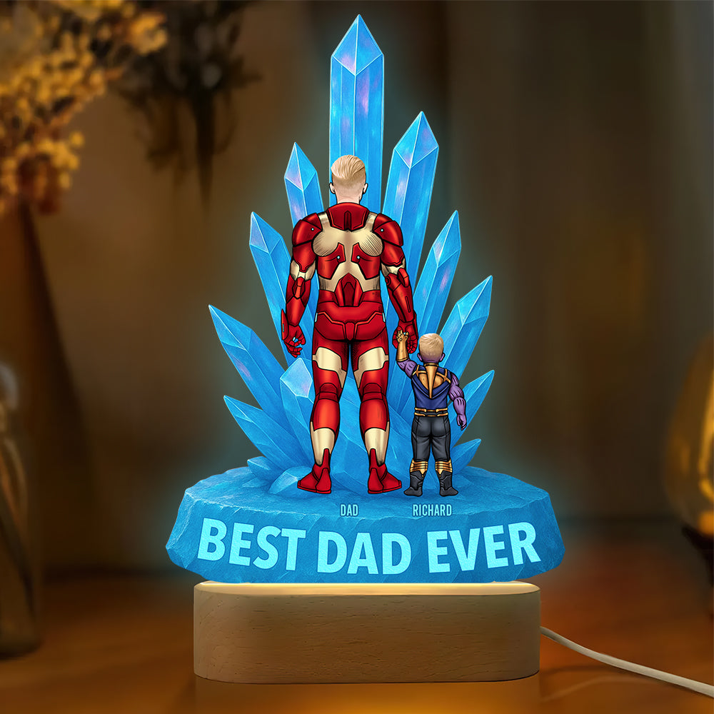 Super Dad LED Light Personalized Gifts For Dad 052OHDT190425PA-Homacus