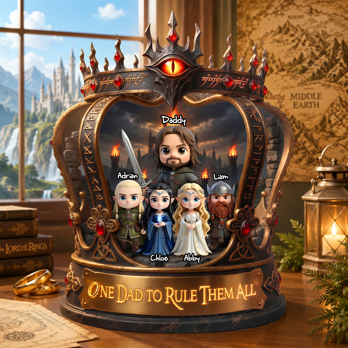 One Dad to Rule Them All Acrylic Plaque - Personalized Gifts For Dads 02tydh080526-Homacus
