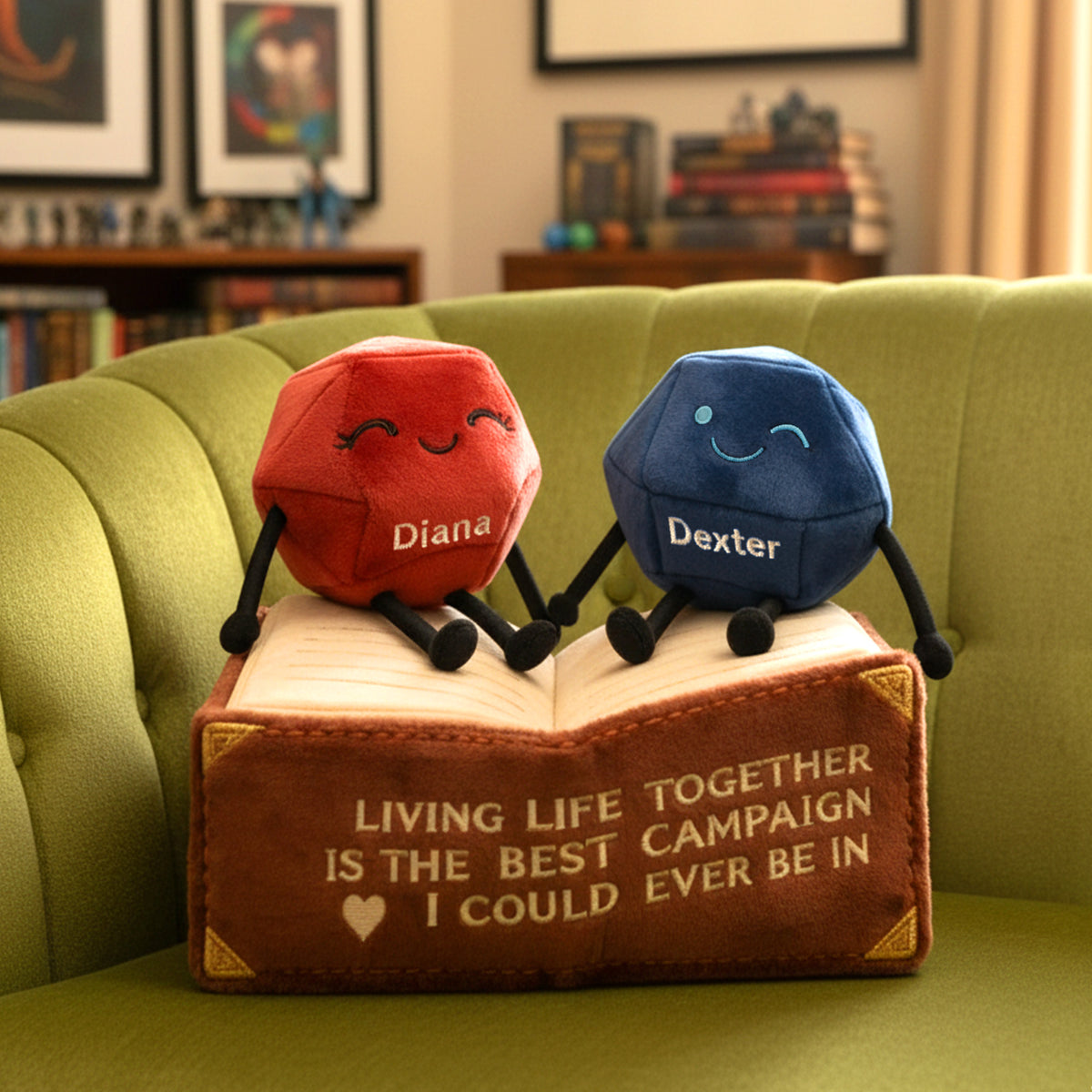 Fantasy Couple Custom Shape Pillow, Personalized GIfts For Game Nerd 04QHMG141125-Homacus