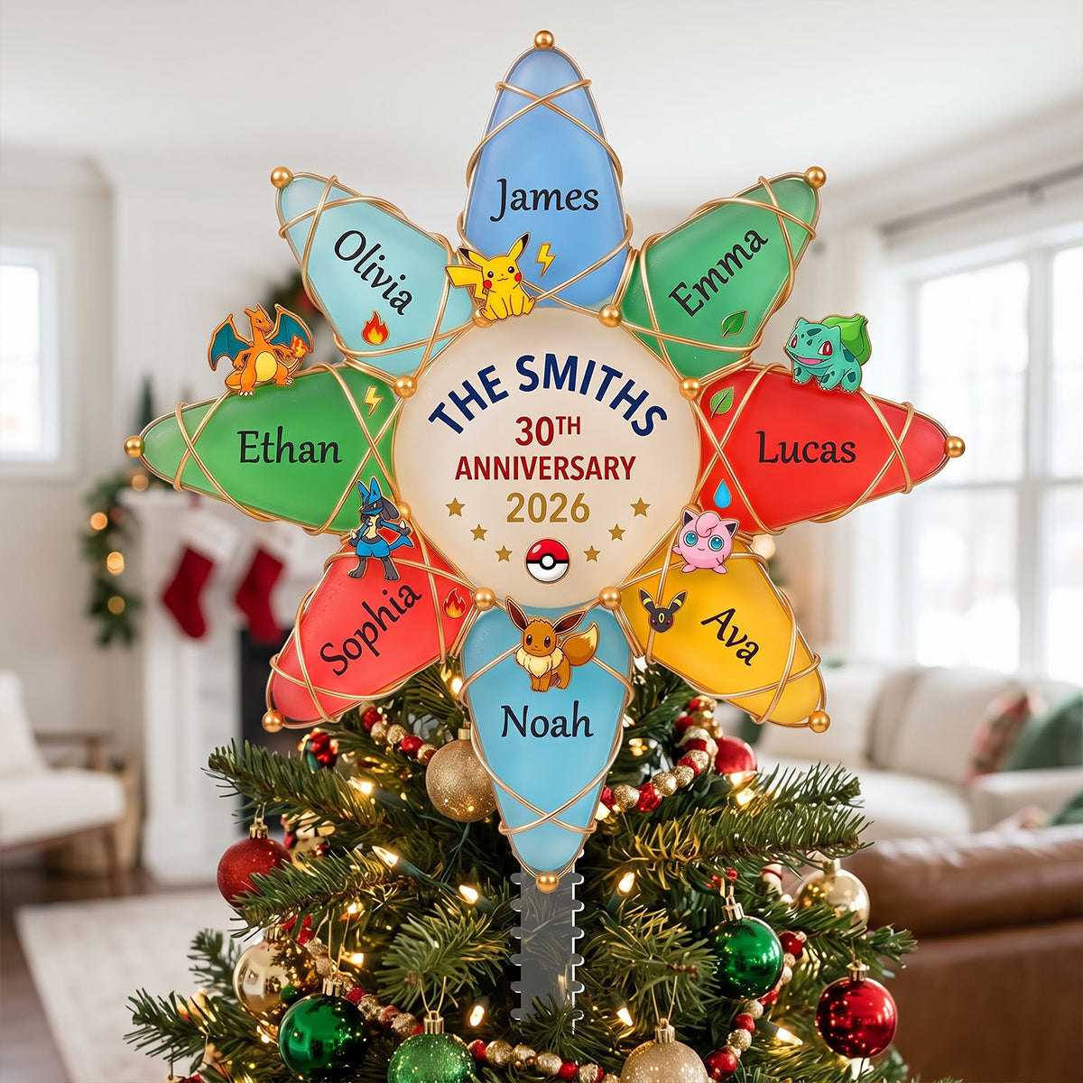 30-Year Collector Era Acrylic Christmas Tree Topper - Personalized Gifts 04HUTN071026-Homacus