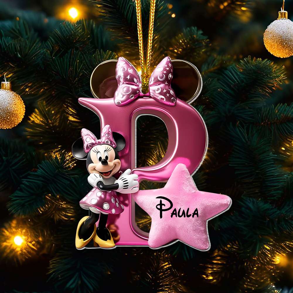 Custom Alphabet Letter Christmas Gifts For Couple Acrylic Ornament 01OHMH261024-Homacus