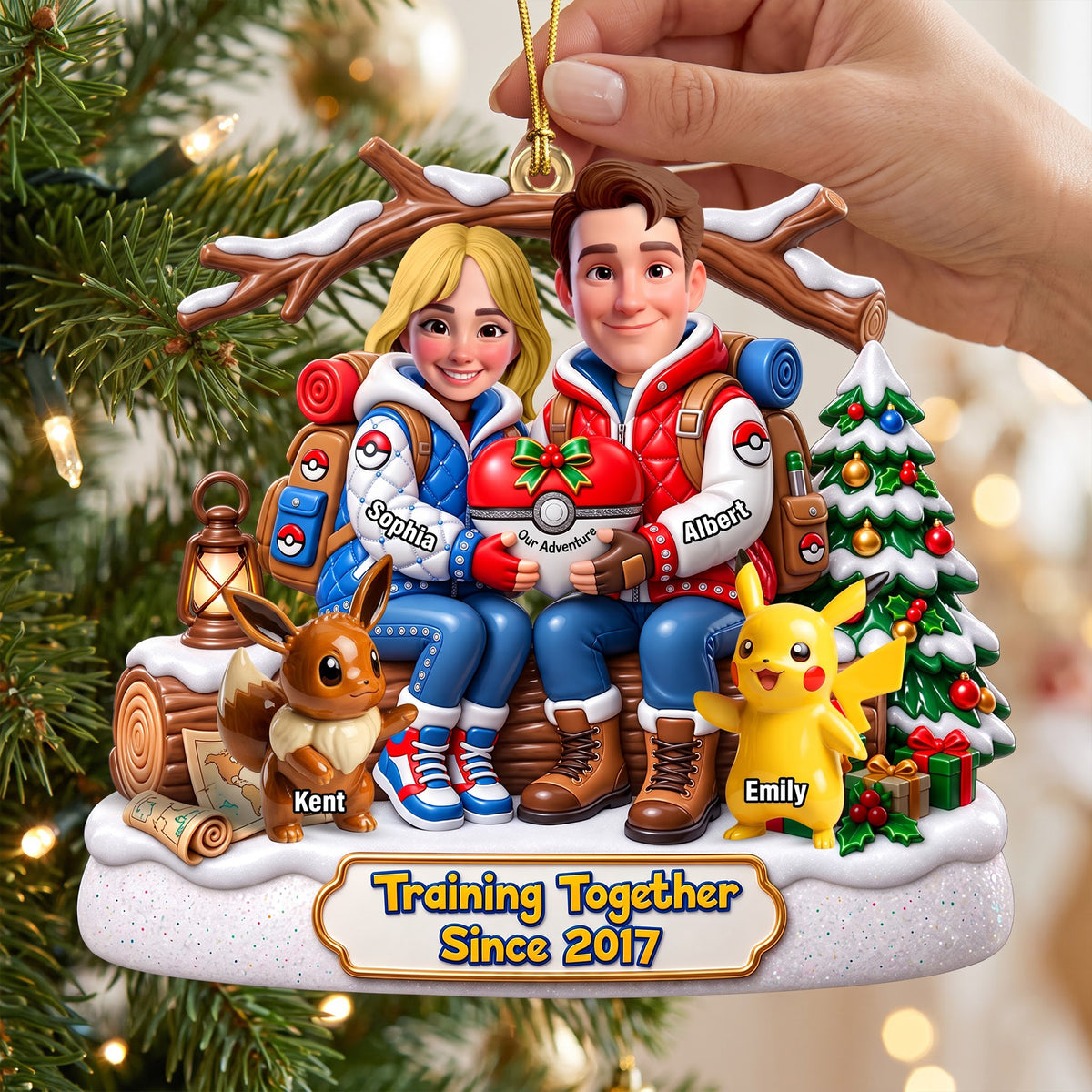 Training Master Couple Ornament - Personalized Gifts For Family 06QHQN290826-Homacus