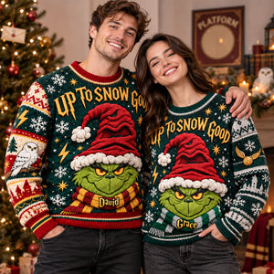 Up To Snow Good Ugly Sweater - Personalized Christmas Gifts 03hudh161026-Homacus