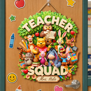 Teacher Squad Acrylic Sign - Personalized Gifts For Teacher 05padh270726-Homacus