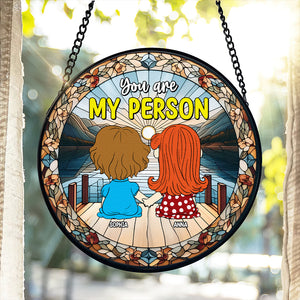 Personalized Gifts For Friends Stained Glass Ornament 03qhtn071224hg You Are My People-Homacus