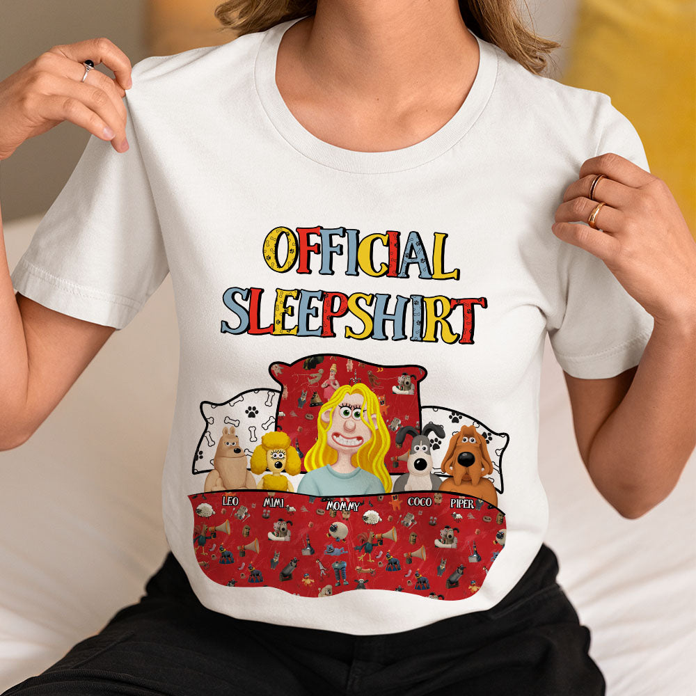 Personalized Gifts For Mom Dog Lover Shirt Official Sleepshirt 02XQMH210125PA-Homacus