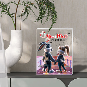 Personalized Gift For Couples Plaque You & Me We Got This 01KALU201224-Homacus