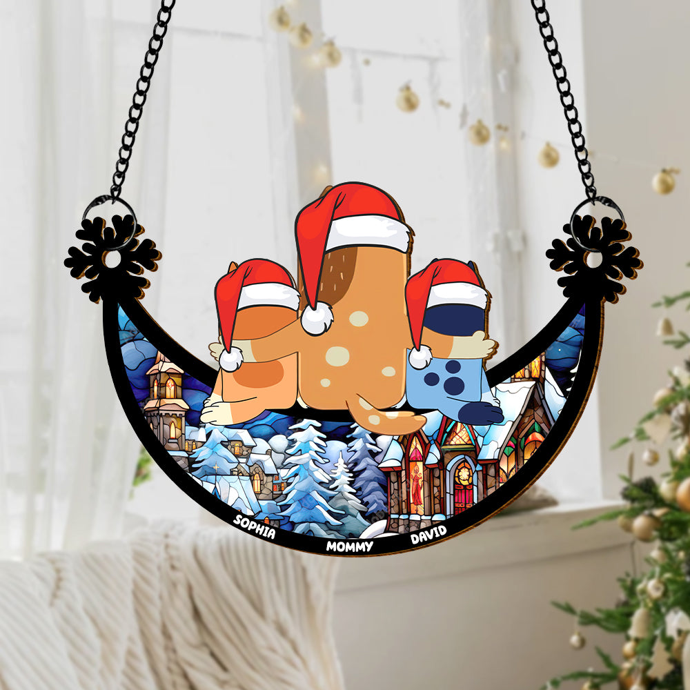 Personalized Christmas Gifts For Mom Suncatcher Ornament 05natn240924-Homacus