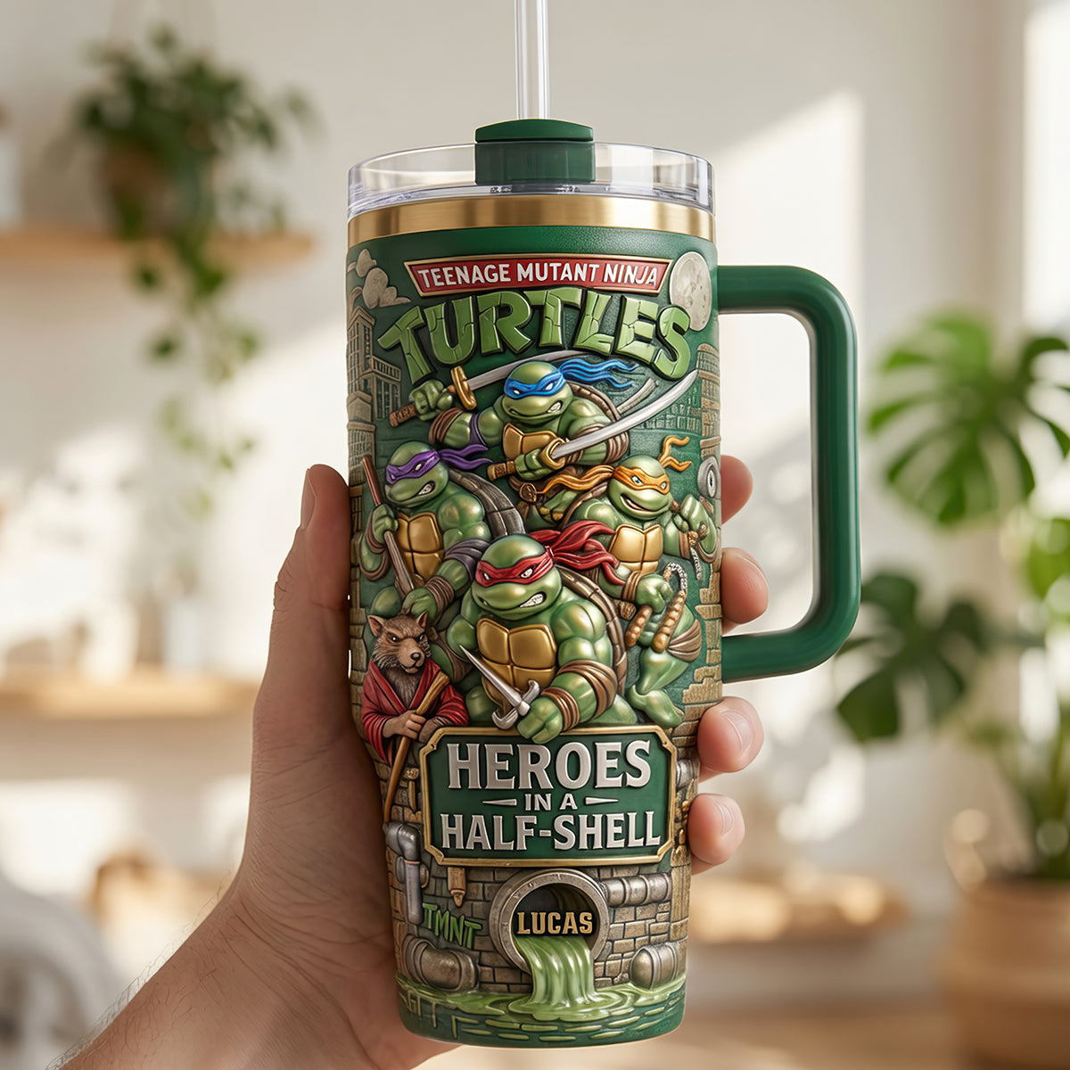 Break Out Sewer 40oz Tumbler With Handle, Personalized Gifts 04qhdt030726-Homacus