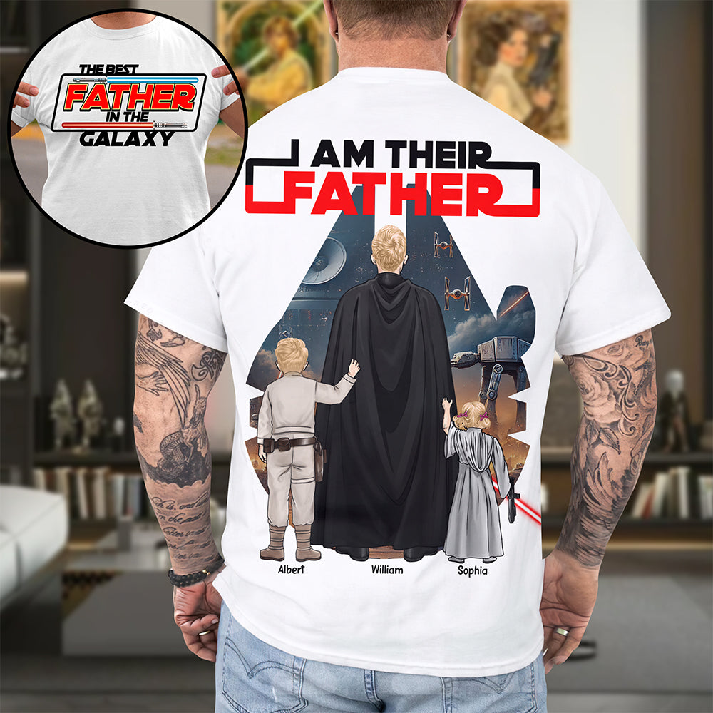 The Best Galaxy Dad Shirt - Personalized Gifts For Father 05ACQN120525HHHG-Homacus