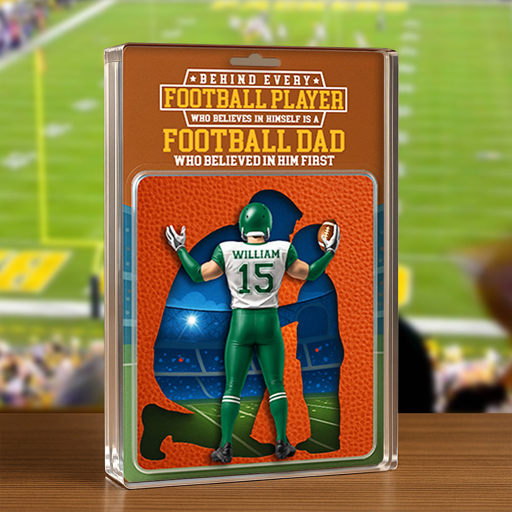 American Football Dad Acrylic Plaque - Personalized Gifts For Father 011OHDT280425-Homacus