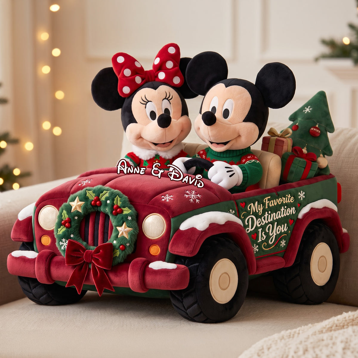 My Favorite Destination Is You Christmas Pillow - Personalized Gifts For Couple 05ttlu290926-Homacus