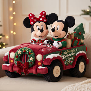 My Favorite Destination Is You Christmas Pillow - Personalized Gifts For Couple 05ttlu290926-Homacus