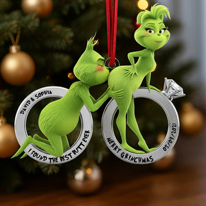 Naughty Couple Christmas Ornament - Personalized Gifts For Couple 05ohqn120925