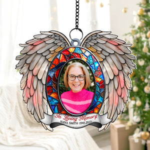 Custom Photo Gifts For Heaven Christmas Suncatcher Ornament 04HUTN241024-Homacus