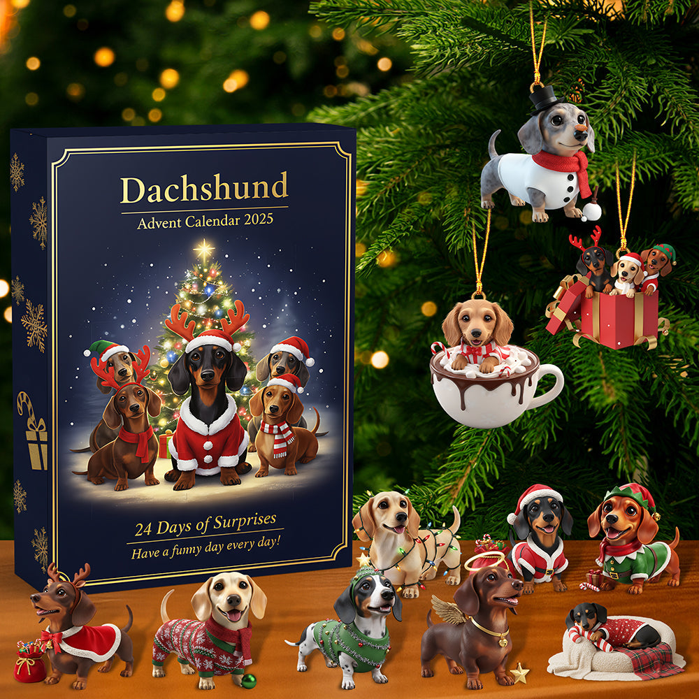 Christmas Advent Calendar Acrylic Blind Box - Gifts For Dog Lovers 01hyta211025-Homacus